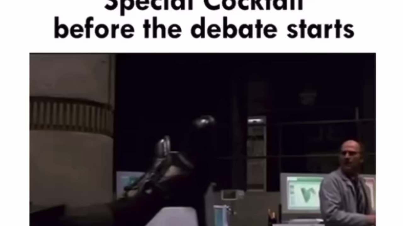 Biden getting his special cocktail for the debate