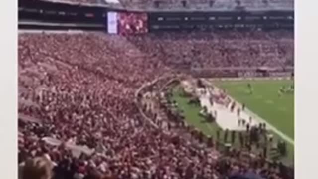Stadium crowd chants…