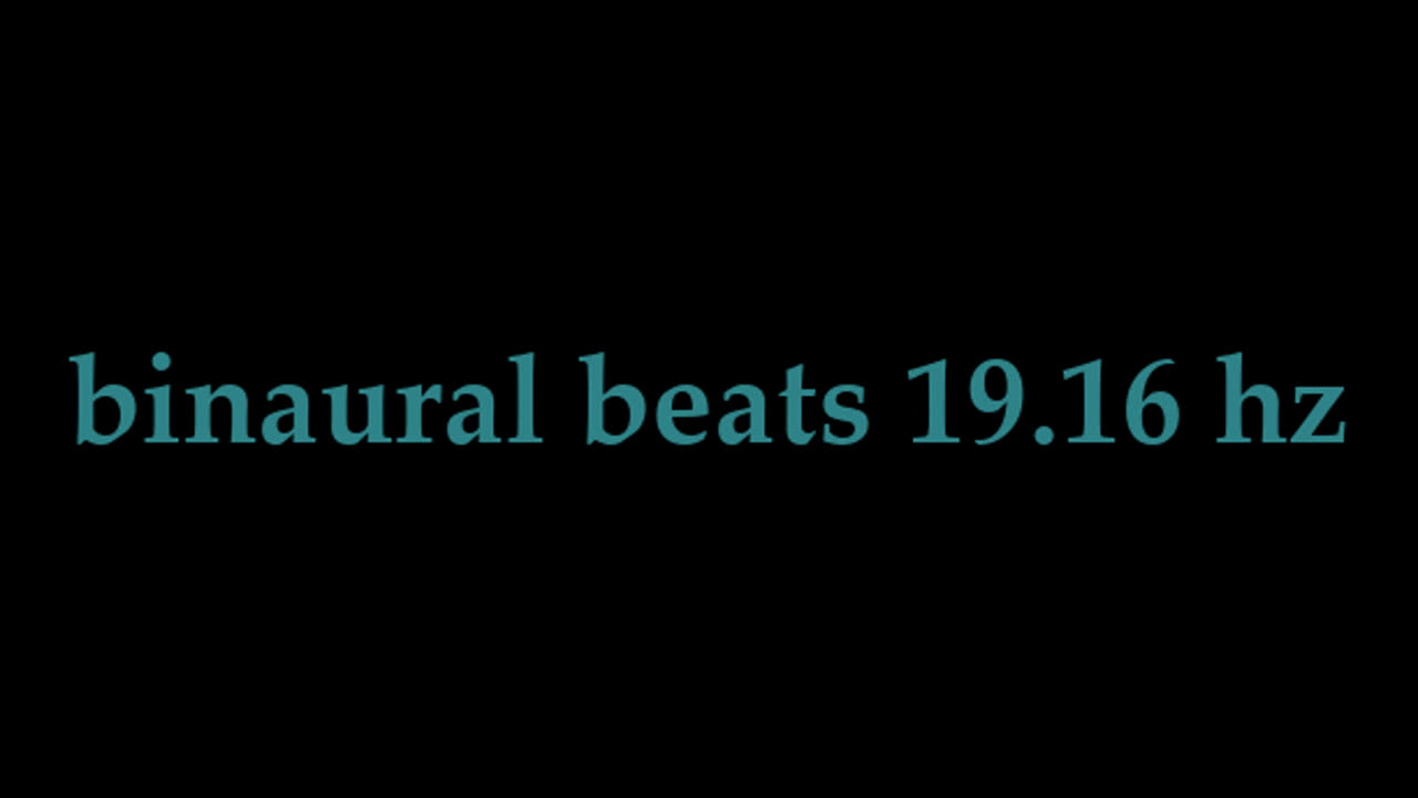 binaural beats 19.16 hz