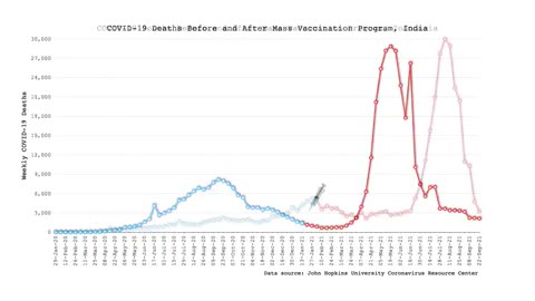 COVID-19: Deaths Before and After Mass Vaccinations