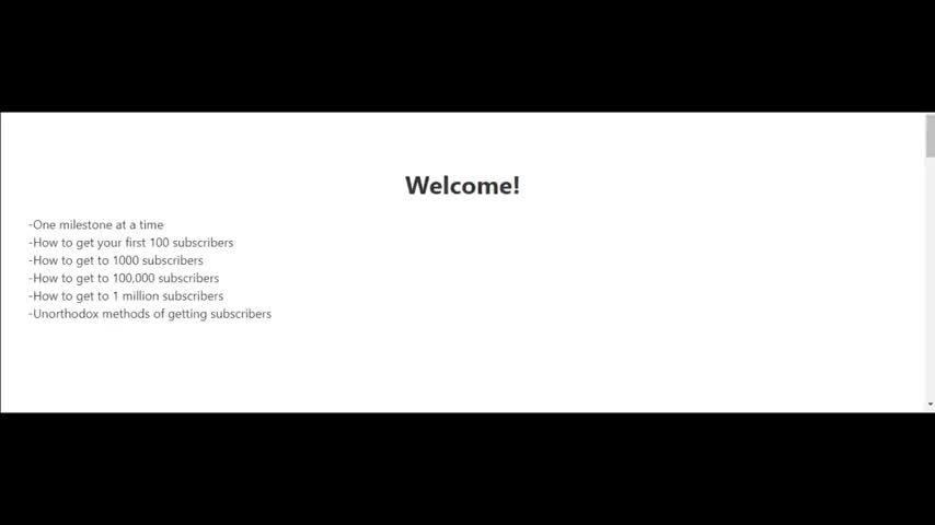 How to get 1million YouTube subscribers.