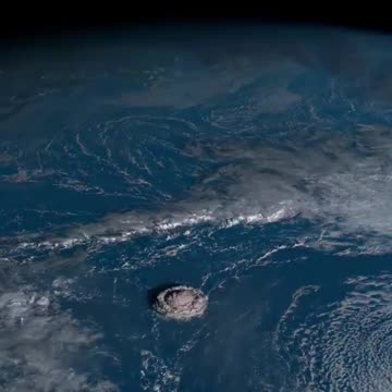 Two different satellites capture one of the biggest volcanic eruptions ever seen from space