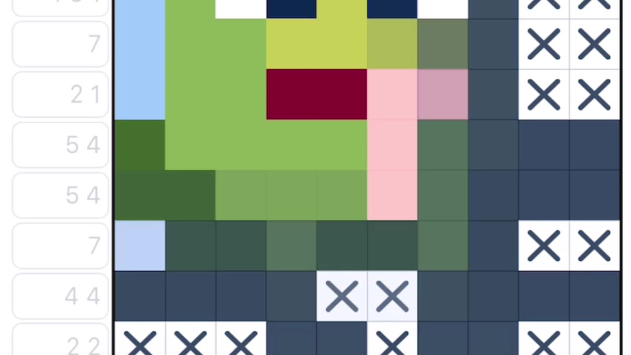 #021 Frog 🐸 [10x10] - #Nonograms solver with music