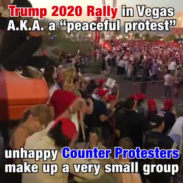 Trump 2020 "Peaceful Protest" Rally in Las Vegas