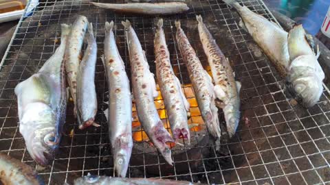 Shisamo. Korean fish. Grilled korean fish