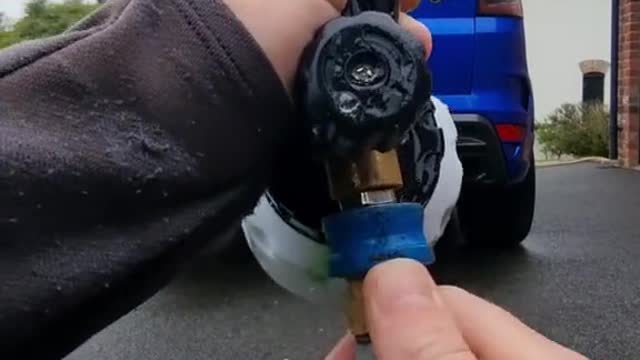 Water gun for car wash machine