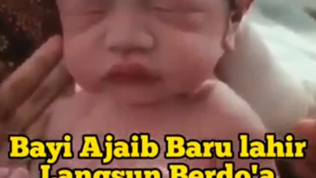 Miraculous baby, newborn immediately pray