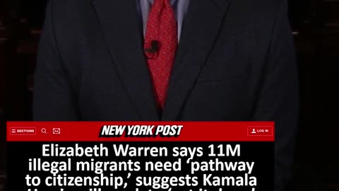 Elizabeth Warren Says Illegal Migrants Need Citizenship and Kamala Harris Will Do It