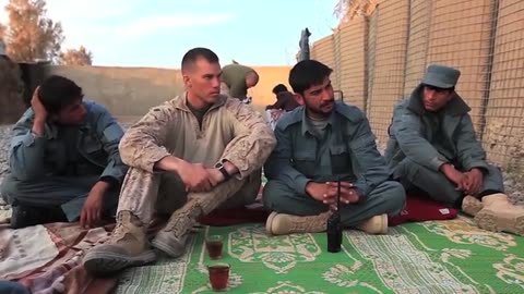 Marines shadow Afghan National Police at security checkpoints