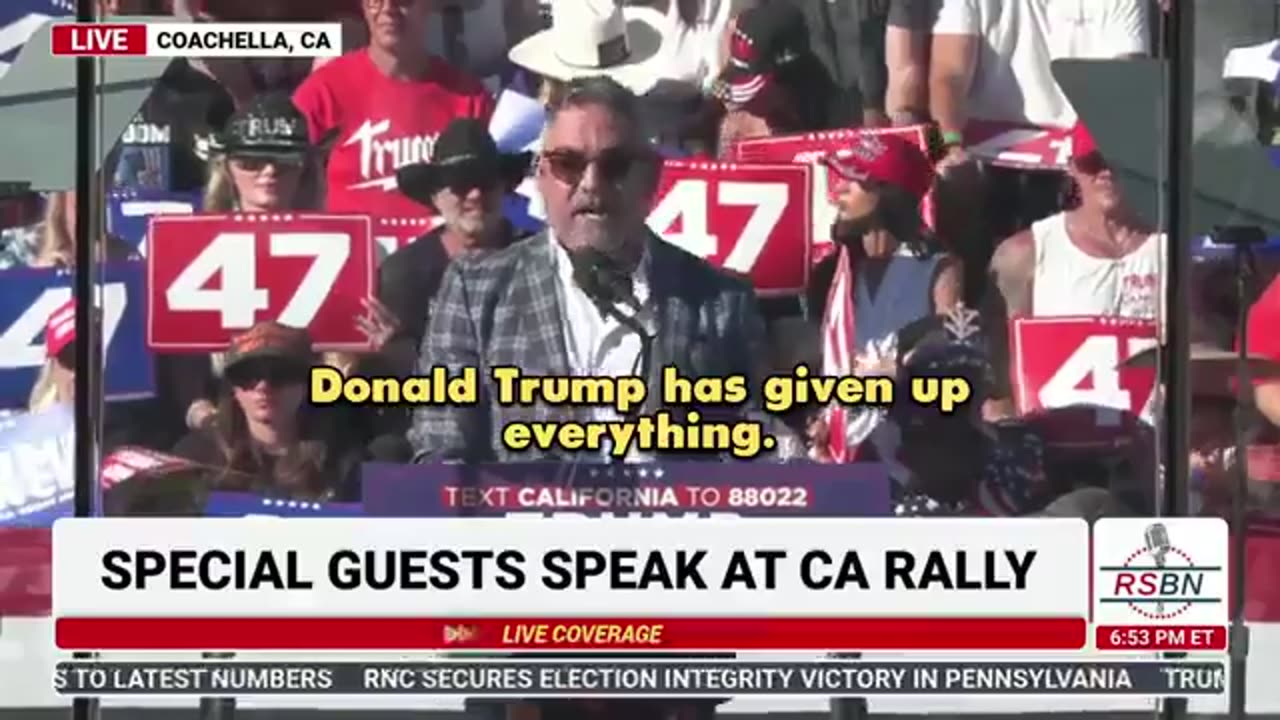 Grant Cardone- at President Trump's California Rally