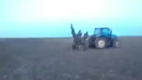 ukrainische landwirtschaftliche Truppen auf der Arbeit!