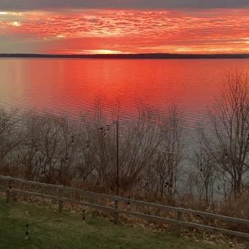 Sunrise on Lake Superior.
