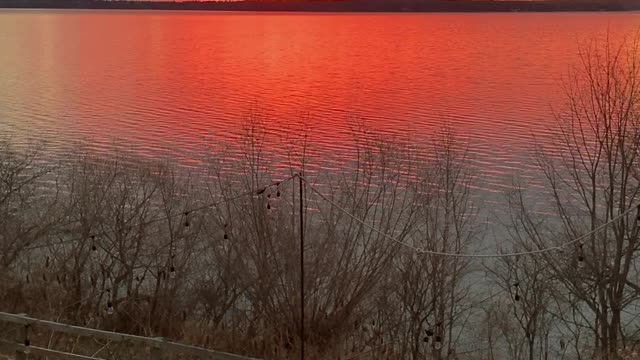 Sunrise on Lake Superior.