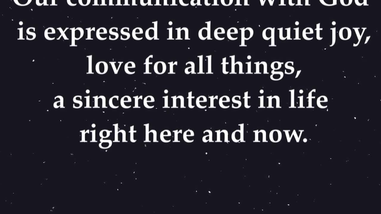 Agree or disagree? 🙂 Our communication with God is expressed in deep quiet joy... #shorts