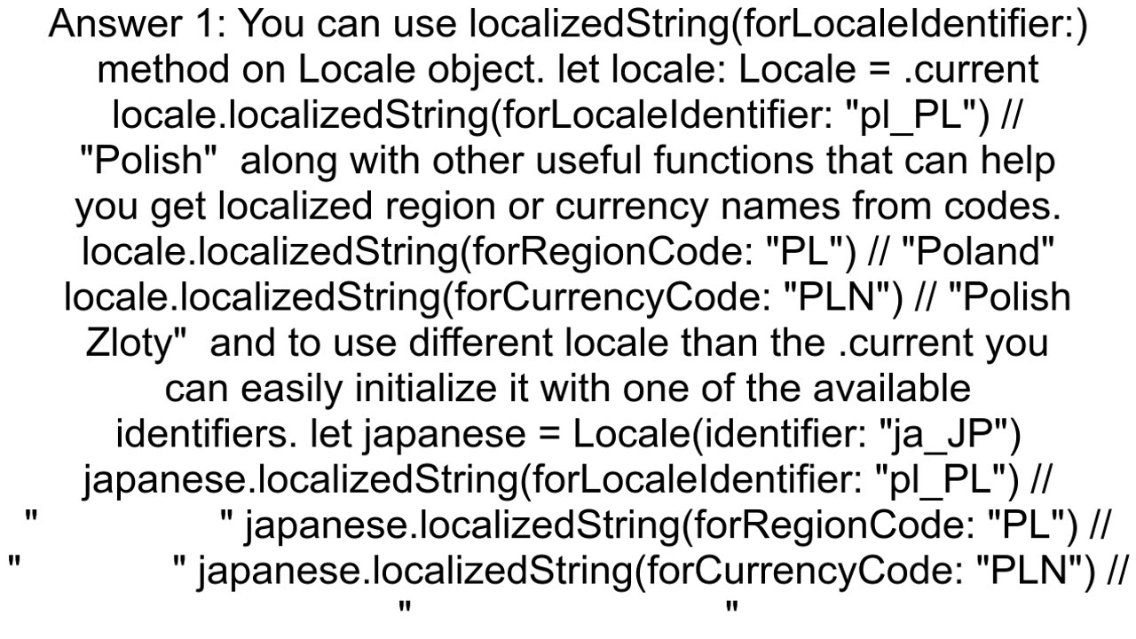 How to get human friendly current local language name in iOS