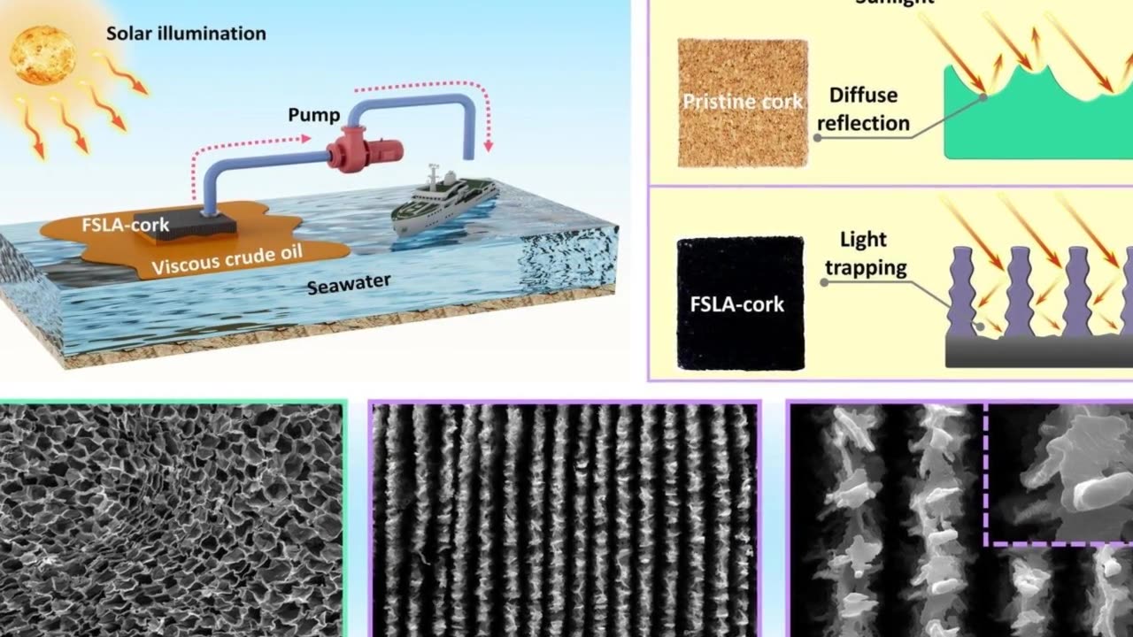 Accidental Discovery Transforms Cork Into an Eco-Friendly Oil Sponge