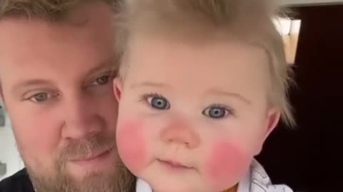 Cute baby and funny baby boy