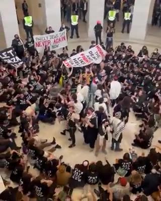 The United States Capitol has been taken over inside and outside by pro-Palestine protesters
