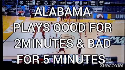 MADDNESS ALABAMA 1ST GAME HALF TIME