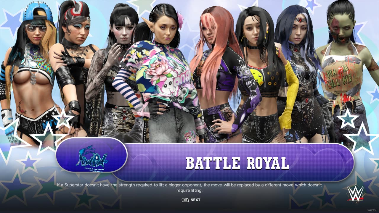 AWPW 8 woman Battle Royal Showcase - wwe2k24