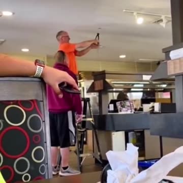 Electrician cutting a live wire gone wrong