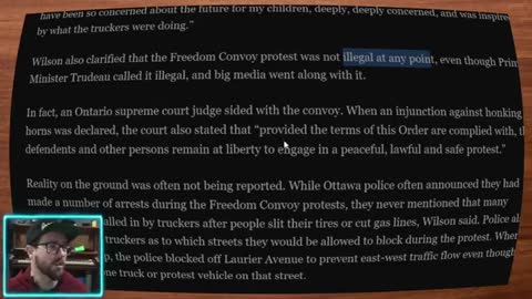 TRUCKERS WERE RIGHT: CANADA FREEDOM CONVOY PROTEST WAS LEGAL A JUDGE SAYS - OTTAWA BEING SUED