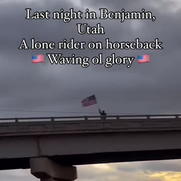 A lone rider on horseback