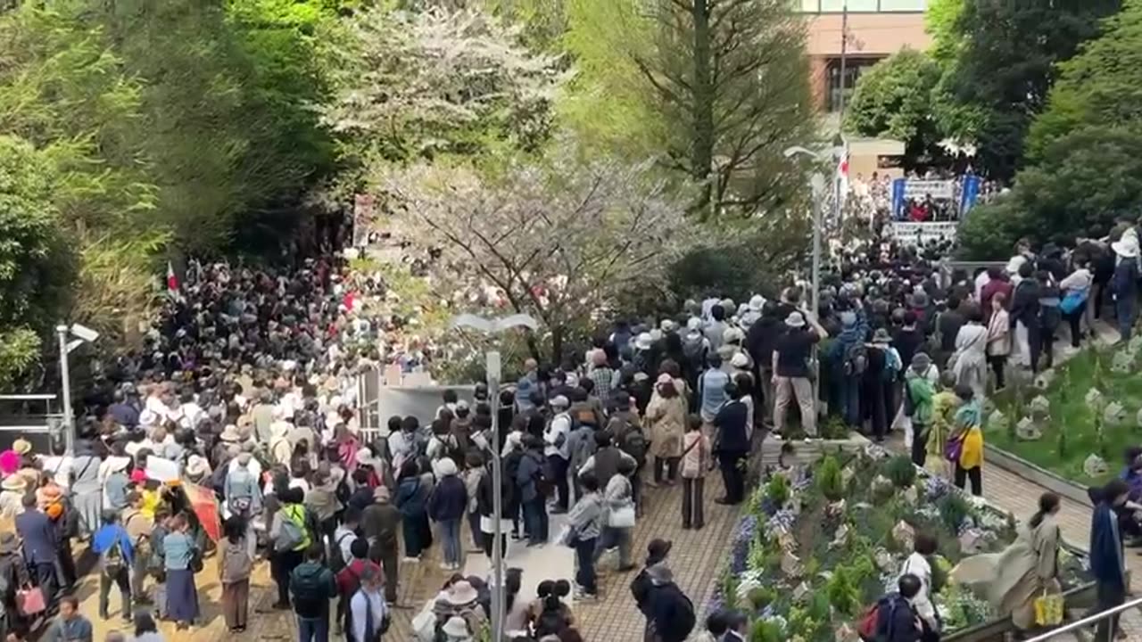 NOW, Tokyo — large anti-pandemic treaty march is gathering now