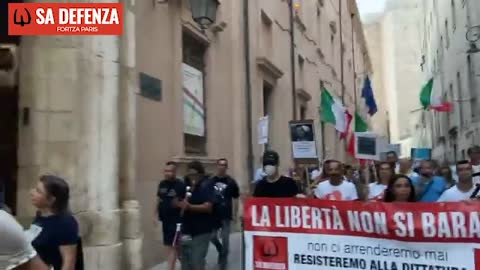 manifestazione Cagliari 25 settembre 21 contro la legge liberticida GP