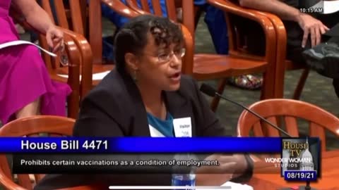 Dr. Christina Parks Ph. D. speaks on vaccines, beautiful, woman, professional