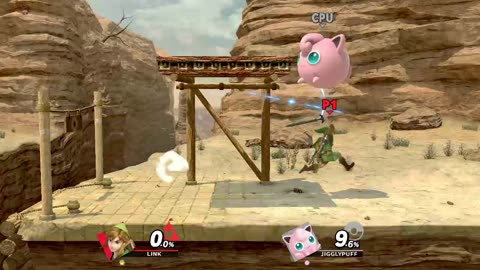 Link Vs Jigglypuff on Gerudo Valley (Super Smash Bros Ultimate)
