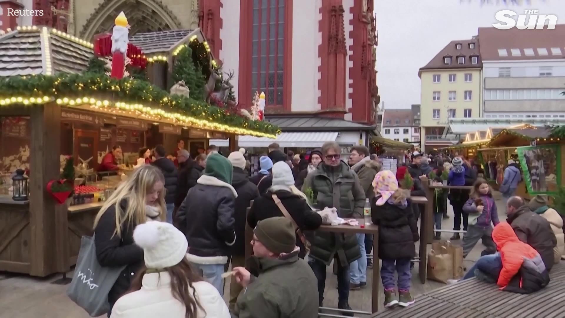 Protesters storm through city and clash with cops after German Xmas market rampage