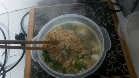 Do you think the bowl of noodles is scary