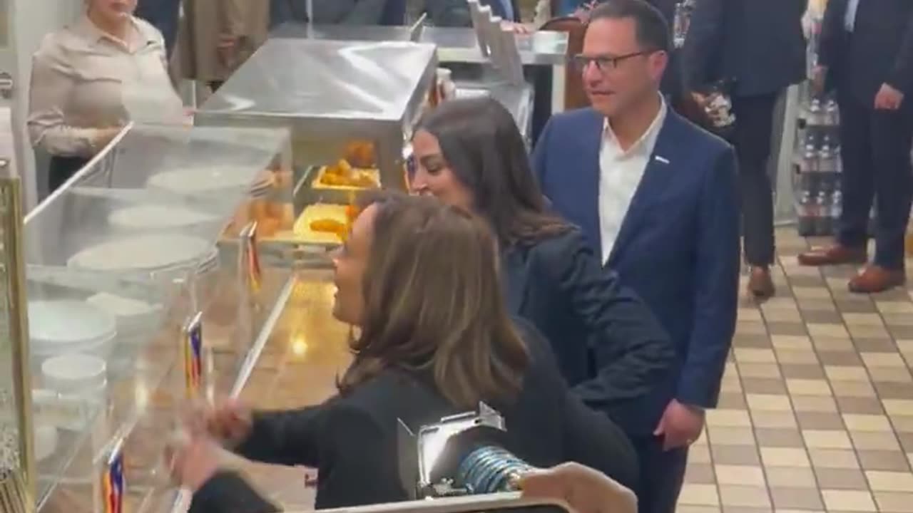 Look at how awkward Josh Shapiro's body language is in this video with Kamala and AOC