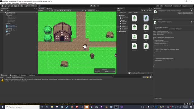 Following Zelda Like Unity tutorial part 3