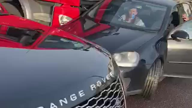 Drunk trucker can't see small car