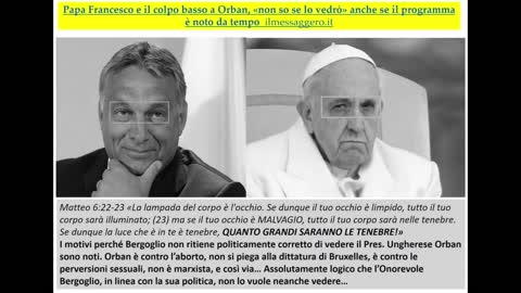 Orban piu' cristiano del papa!
