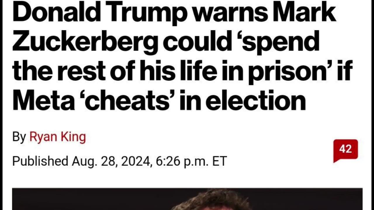 Trump warns Zuckerberg could ‘spend the rest of his life in prison’ if Meta ‘cheats’ in election