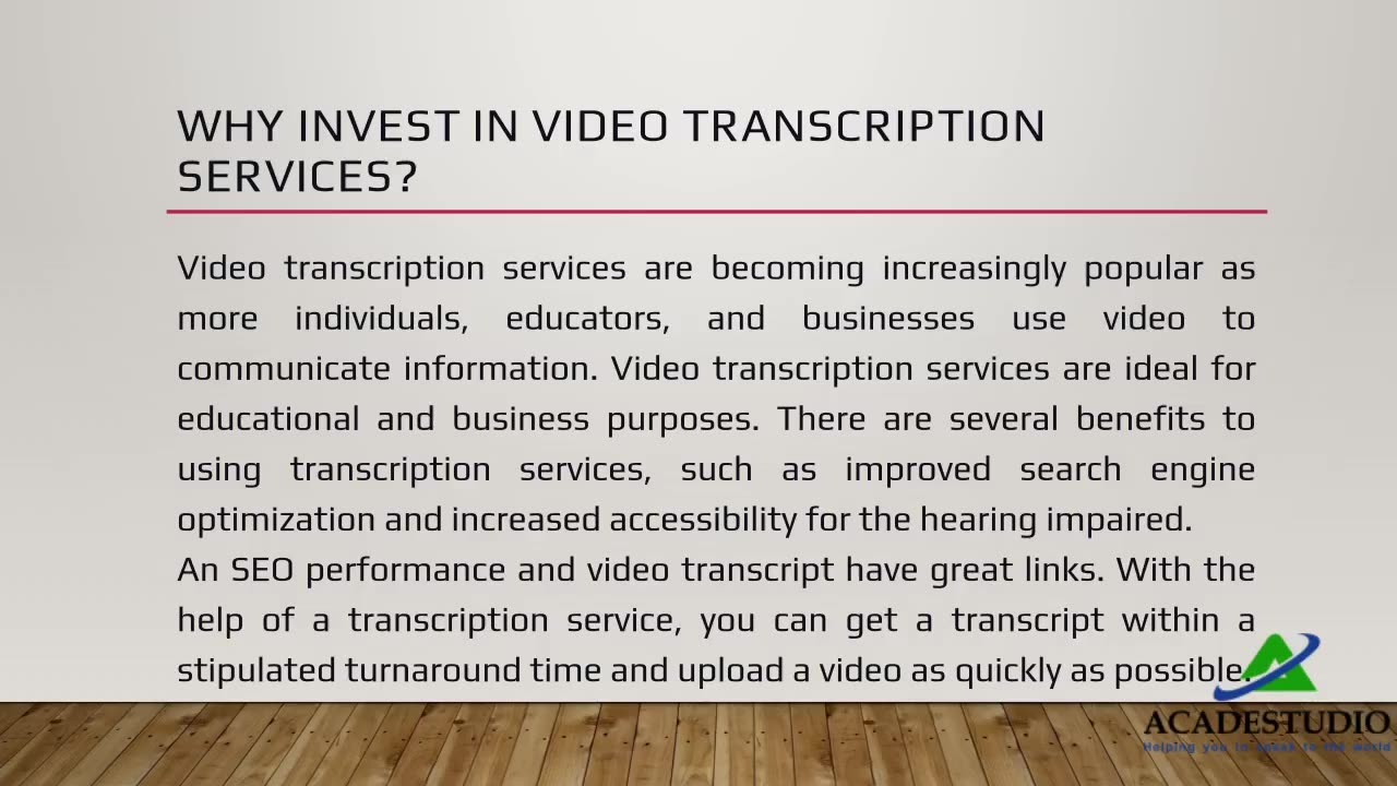 Transcription Services