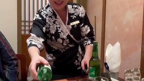 What is she doing with bottle. Naughty Lady