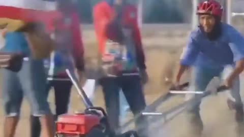 Man will race anyting