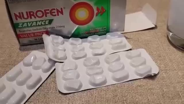 A Simple experiment with Nurofen pain killers show us how it contains Graphene oxide