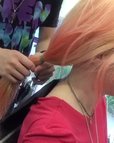 Girl gets 13" of hair cut off