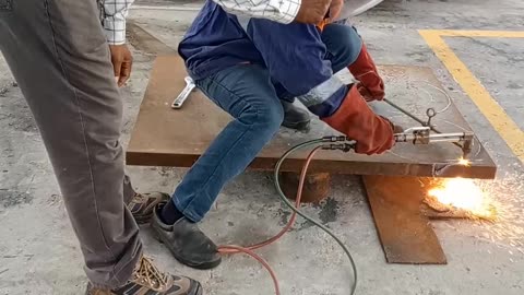 2" Cs plate cutting