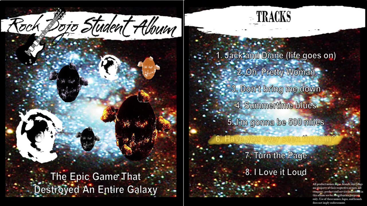Rock Dojo Student Album #14 “Epic Game”: Have you ever seen the rain (CCR cover) Track 6