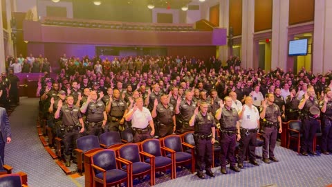 NYPD Officers get sworn in as US Capitol Police Special Officers.