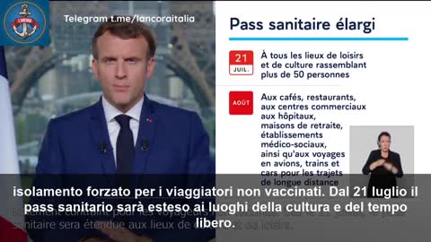Luglio 2021 - La Francia istituisce il Pass Sanitario