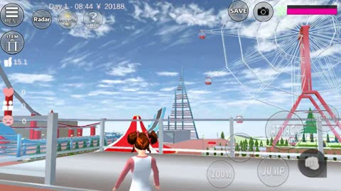 Roller Coaster Ride - Hot Air Balloon ❤️ - Lets Explore : Park || SAKURA SCHOOL SIMULATOR ❤️