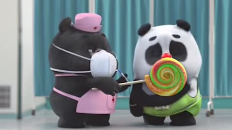 Panda receives of covid vaccine, Funny Video | CGI animated short video