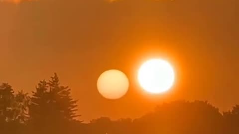 There is two Suns in the sky